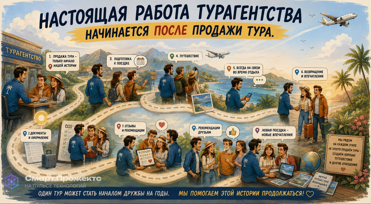 Большинство турагентств продают путешествие. Лучшие — строят отношения.